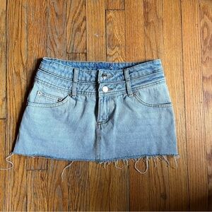Edikted y2k denim micro mini skirt